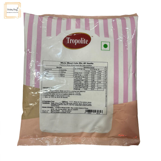 Tropolite Vanilla Whole Wheat Cake Mix Egg Free 1kg