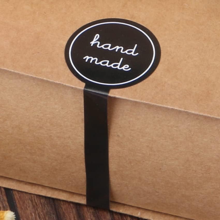 Thank You Long Stickers For Jars Cookies Hamper Cake Box Stickers 12 Pcs Pack