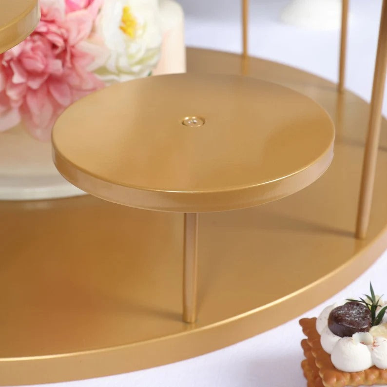 Metal Round 12 Arm Tiered Cake Cupcake Stand