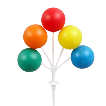 Mini Plastic Balloon Cake Topper