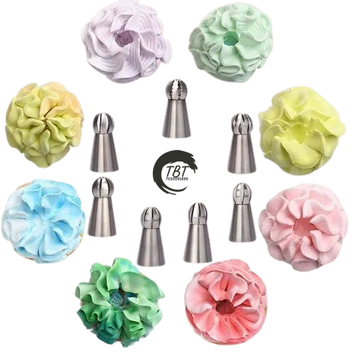 Stainless Steel Balloon Russian Flower Icing Piping Nozzle