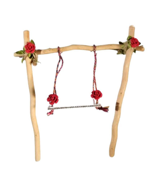 Wooden Swing With Acrylic Plate Topper
