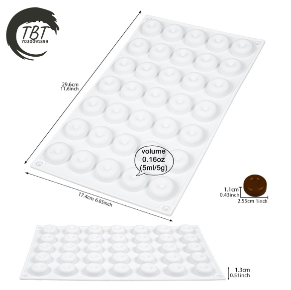 Micro Savarin Chocolate Silicone Mold