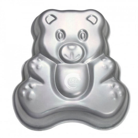 Teddy Shaped Metallic Cake Mould, Cake Tin