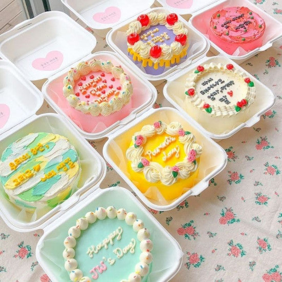 Bento Box Square For Mini Cakes ( Pack Of 10 Pcs )
