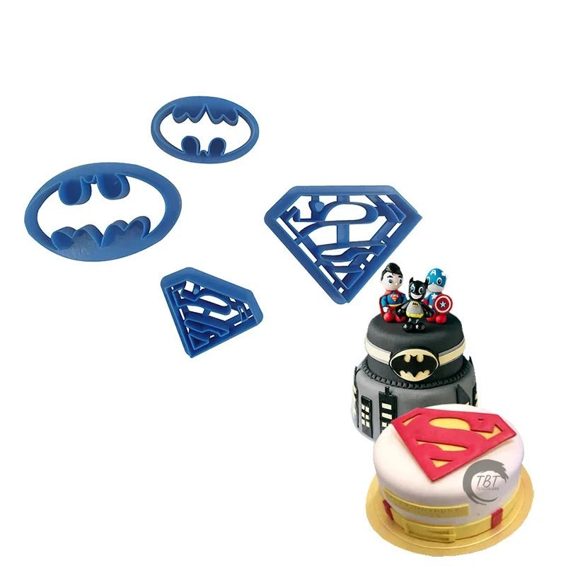 Superman Batman Fondant And Cookie Cutter