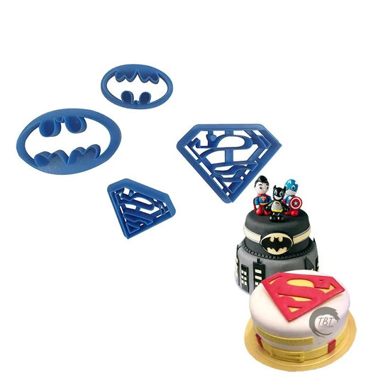 Superman Batman Fondant And Cookie Cutter