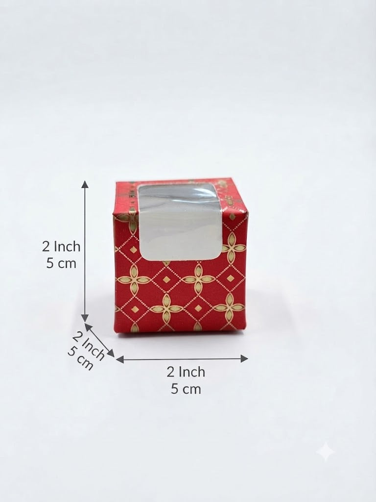 Single Laddoo Box (2x2x2 Inch) - Pack of 10 Pcs