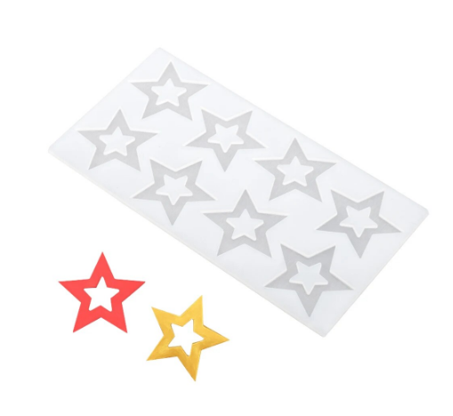 Star Shape Silicone Chocolate Garnishing Sheet Mold