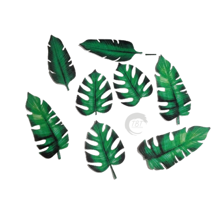 Tropical Leaf Edible Pre-Cut Wafer Paper