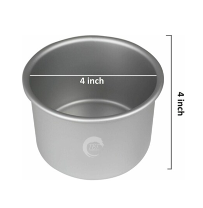 Aluminium Tall Round Cake Mould Cake Pan Cake Tin - 6X4 Inch