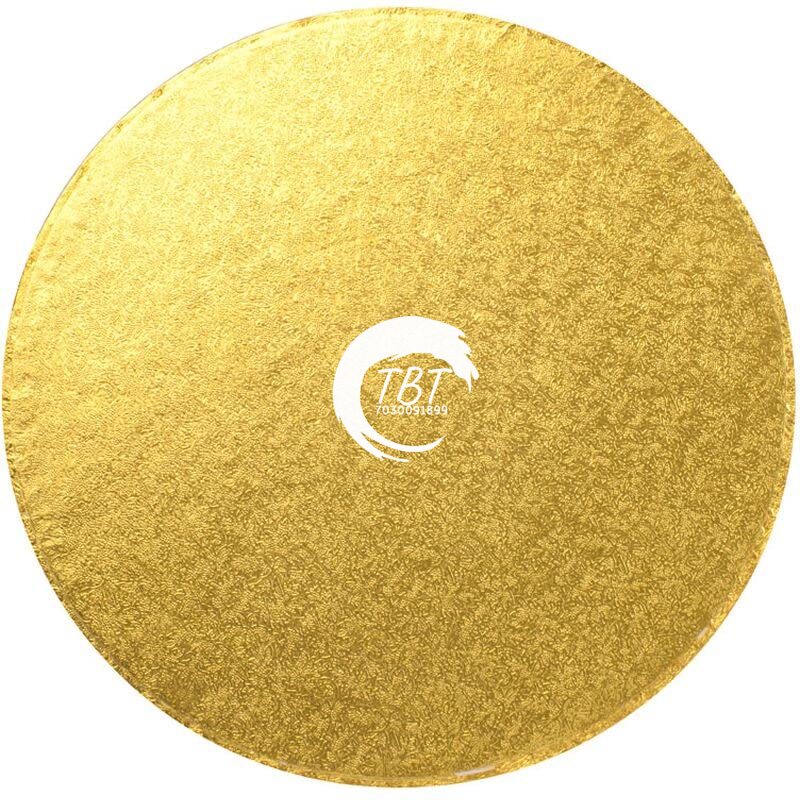 Round Golden Drum Board/Cake Drum Base 14 Inch
