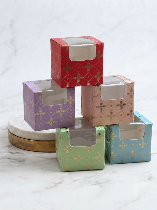 Single Laddoo Box (2x2x2 Inch) - Pack of 10 Pcs