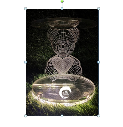 Teddy LED Acrylic Cake Spacer Premium