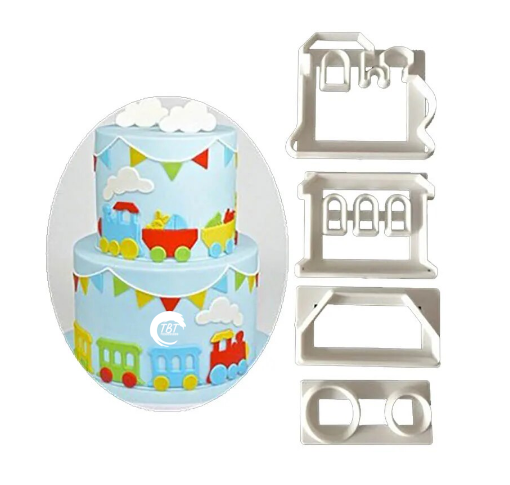 Train Pattern Fondant Cutter Set