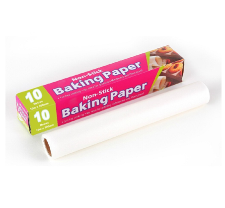 Non-Stick Baking Paper Roll 10m X 300mm, White