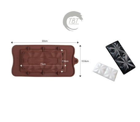 Star Flower Chocolate Bar Silicone Mold