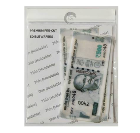 Edible Pre-Cut Wafer Paper Indian Currency 500 Rupees Note
