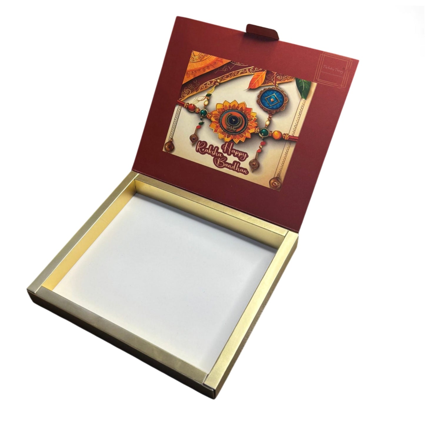 Raksha Bandhan Foldable Greeting Bar And Chocolate Packing Box ( Design - 3 )