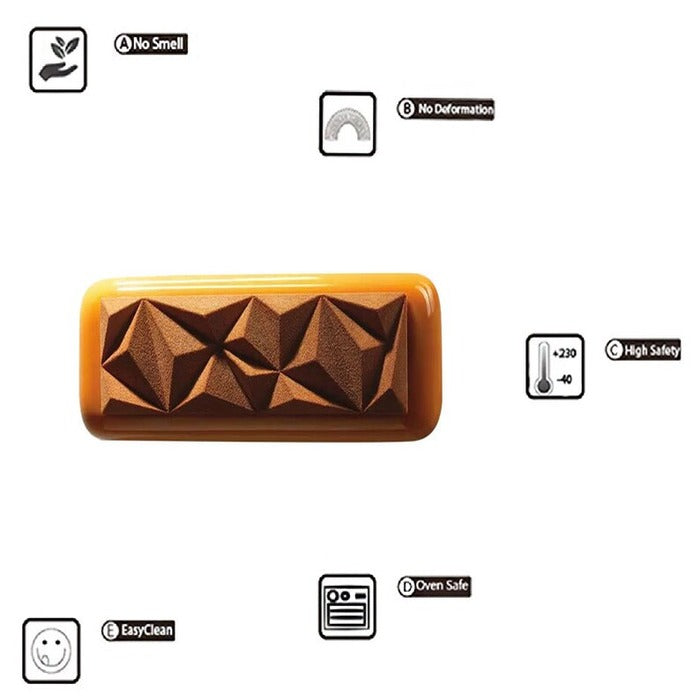 3D Diamond Silicone Chocolate Mold