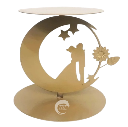 Wedding Couple Metal Cake Spacer