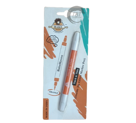 Bake Haven Double Sided Edible Marker - Orange