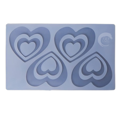 Silicone Heart Shape Chocolate Mold Garnishing Sheet Mold