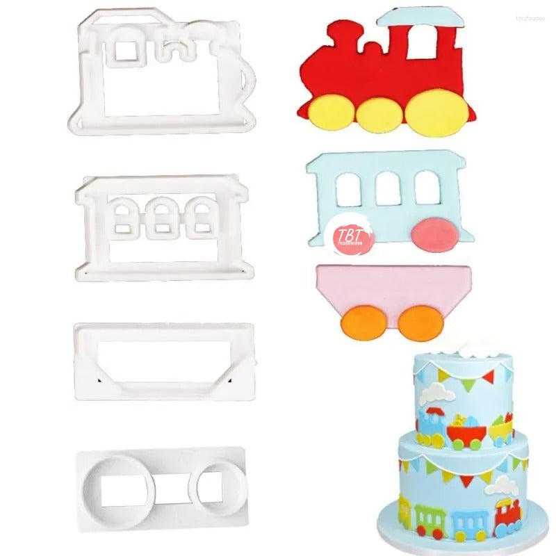 Train Pattern Fondant Cutter Set
