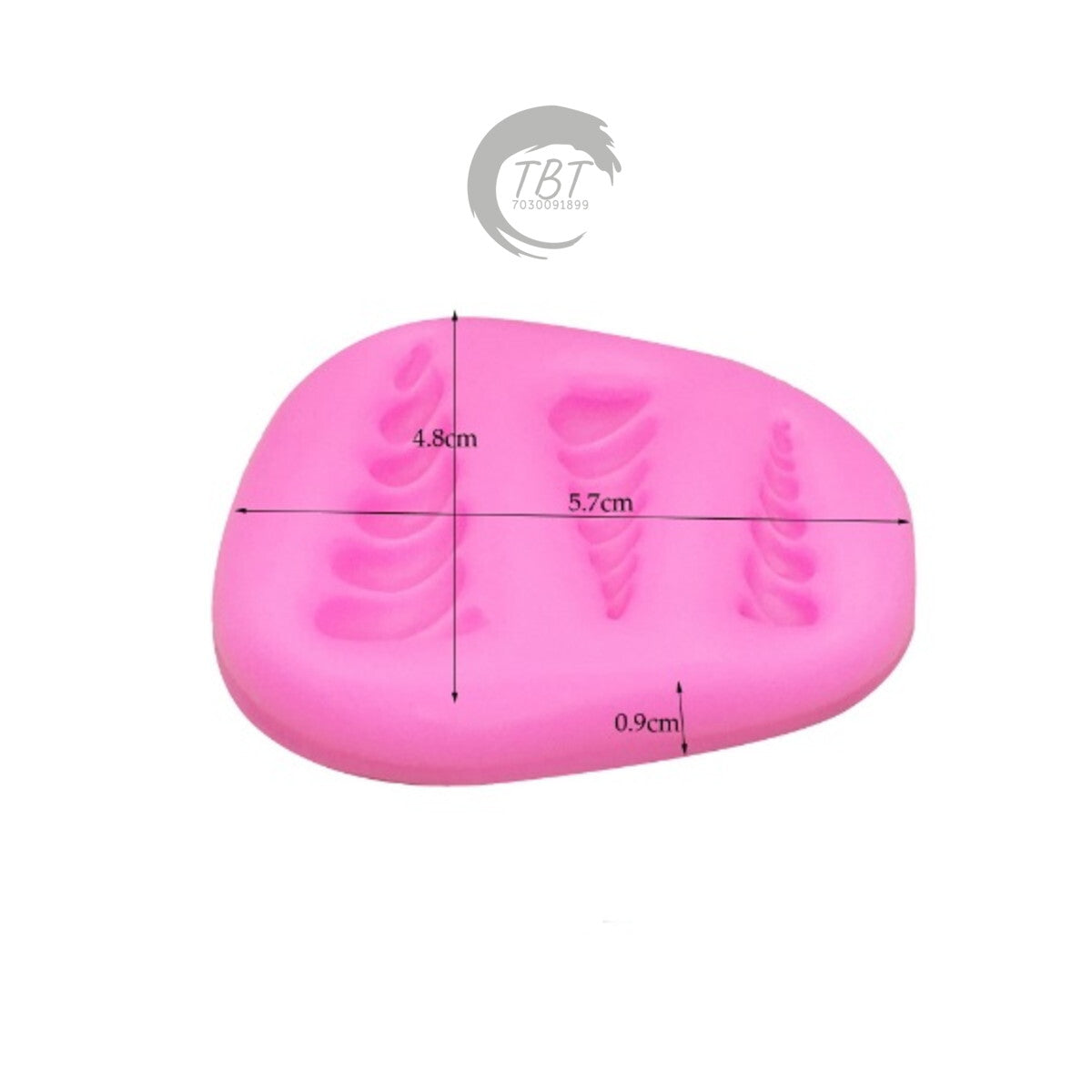 Small Unicorn Horn Silicone Fondant Mold