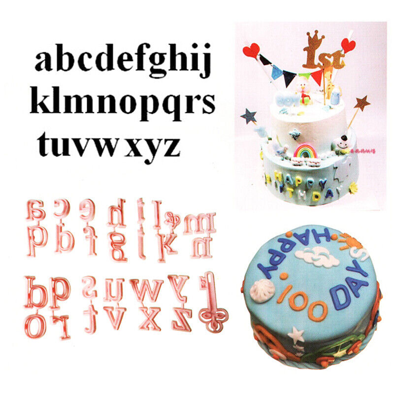 Lowercase Alphabet Cookie Fondant Cutter