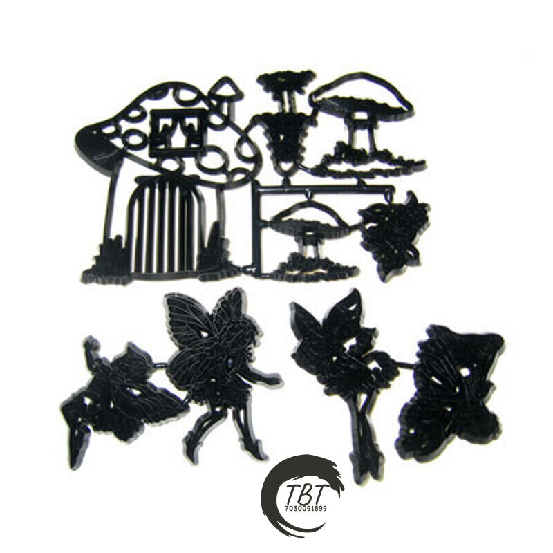 Fairies and Toadstools Silhouette Fondant And Cookie Cutter Set