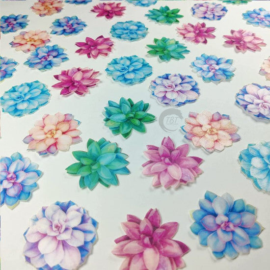 Edible Pre-Cut Flowers Wafer Paper #8