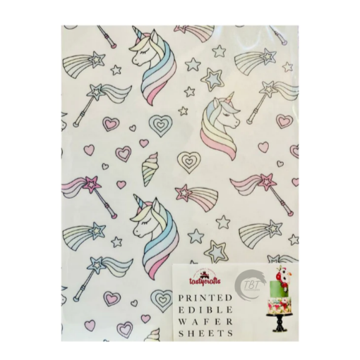 Printed Edible Wafer Paper Sheet #17