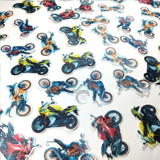 Bikes Edible Pre-Cut Wafer Paper