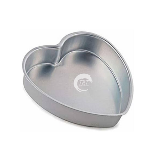 Aluminium Heart Shape Cake Mould Cake Tin - 7x2 Inch