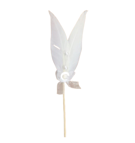White Feather With Pearl