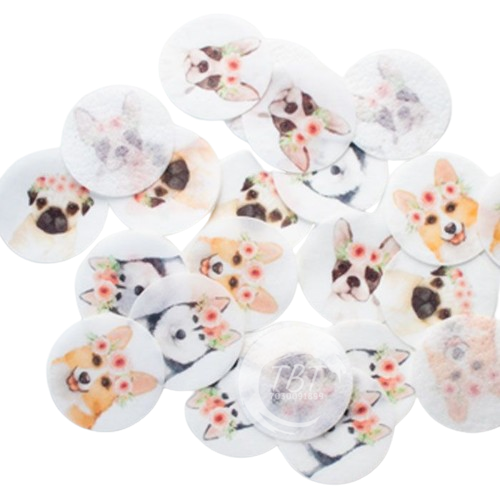 Dog Face Edible Pre-Cut Wafer Paper