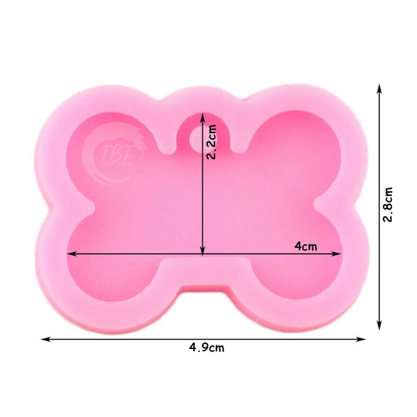 Bone Shape Dog Tag Silicone Fondant Mold