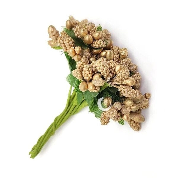 Artificial Pollen Flower Golden