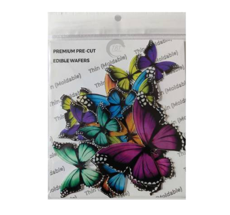 Small And Big Size Edible Pre-Cut Butterfly Wafer Paper